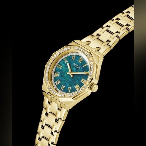 GUESS Ladies Gold Tone Analog Watch - Picture 2 of 9